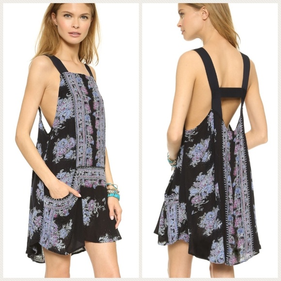 Free People Dresses & Skirts - Free People Paradise Song Floral Tunic Dress S